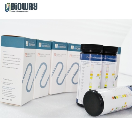 Urine strips for visual ,Reagent Strips glucose, ketone body, bilirubin, ascorbic acid, protein, nitrite, pH value supplier